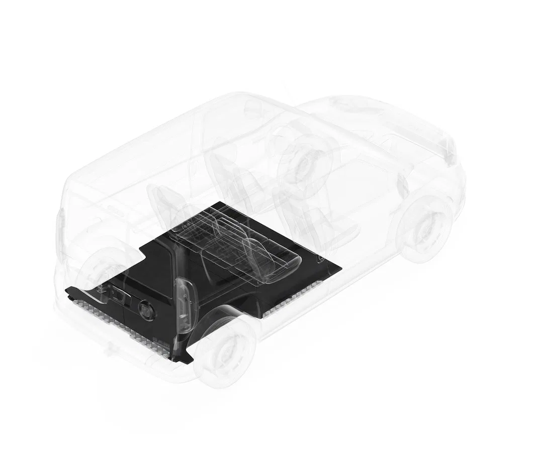 671-135-6441.C – LEGEND FLEET Cargo Area Liner, Black Direct Fit Flat Edges Composite Low-Density Polyethylene With F...